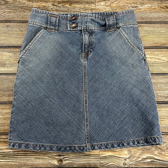 Vintage Y2K Gap Jean Skirt Size 6 - Picture 3 of 6